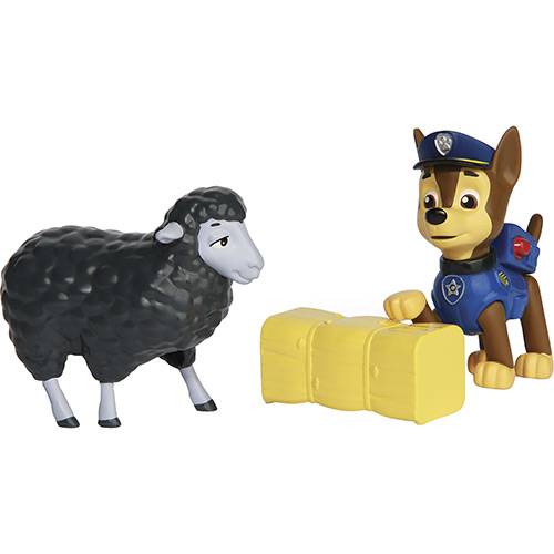 Tamanhos, Medidas e Dimensões do produto Patrulha Canina Pack de Resgate com Amigo Chase e Ovelha - Sunny Brinquedos