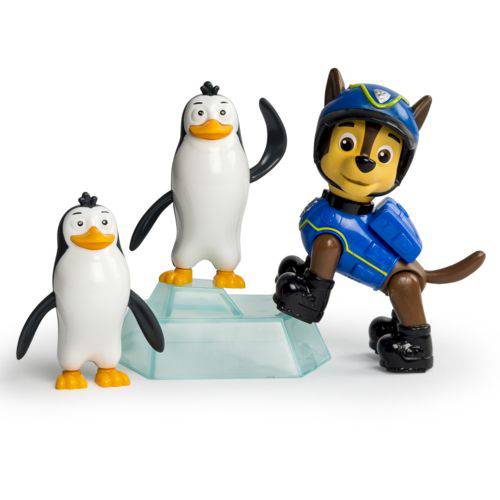 Tamanhos, Medidas e Dimensões do produto Patrulha Canina Pack de Resgate com Amigo - Chase e Pinguins