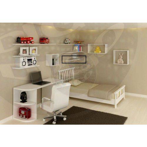 Tamanhos, Medidas e Dimensões do produto Prateleira Flutuante 25x60 Cms - Prateleira com Suporte Invisivel - PBS 25X60 DECORE