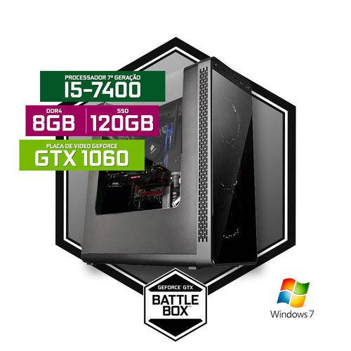 Tamanhos, Medidas e Dimensões do produto PC Gamer Neologic Battlebox NLI68712 I5-7400 8GB (GeForce GTX 1060 3GB) 1TB + 120GB SSD Windows 7