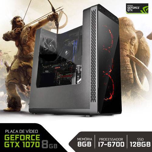 Tamanhos, Medidas e Dimensões do produto PC Gamer Neologic Battlemachine NLI62054 I7-6700 8GB (GeForce GTX 1070) 1TB + 120GB SSD
