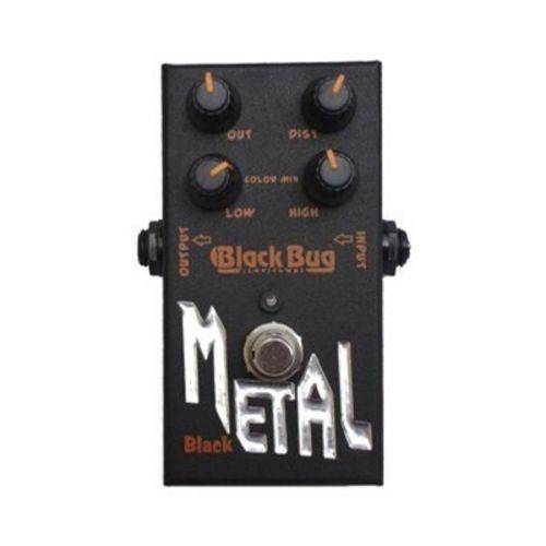 Tamanhos, Medidas e Dimensões do produto Pedal Black Metal Tbm Distorcion Heavy Metal Black Bug