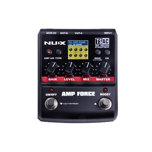 Tamanhos, Medidas e Dimensões do produto Pedal Nux Amp Force Simulador de Amplificadores