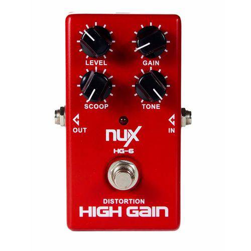 Tamanhos, Medidas e Dimensões do produto Pedal Nux Modern High Gain – HG6 Distorçã