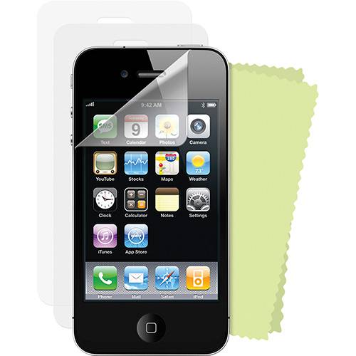 Tamanhos, Medidas e Dimensões do produto Película para Celular Transparente Iphone 4 e IPhone 4S Kit 4 Unidades - Dreamgear