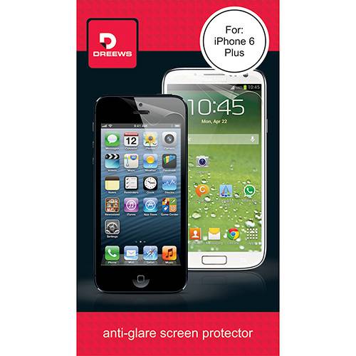 Tamanhos, Medidas e Dimensões do produto Película Protetora para IPhone 6 Plus Anti-Risco Fosca - Dreews