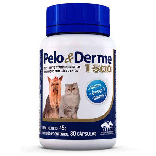 Tamanhos, Medidas e Dimensões do produto Pelo Derme 1500 para Cães Vetnil