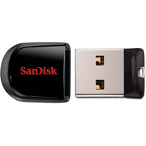 Tamanhos, Medidas e Dimensões do produto Pen Drive 64GB Sandisk Cruzer Fit - Preto