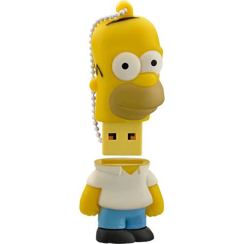 Tamanhos, Medidas e Dimensões do produto Pen Drive 8GB Multilaser - Simpsons Homer