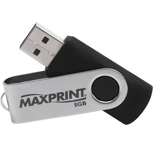 Tamanhos, Medidas e Dimensões do produto Pen Drive Maxprint Twist 8GB