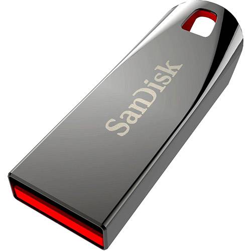 Tamanhos, Medidas e Dimensões do produto Pen Drive Sandisk 32GB Cruzer Force/Metal