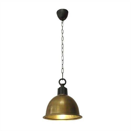 Tamanhos, Medidas e Dimensões do produto Pendente Balia em Metal Ouro Velho 28x31cm para 1 Lâmpada E27 Normal ou Led