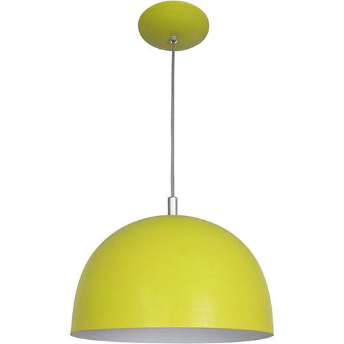 Tamanhos, Medidas e Dimensões do produto Pendente Color Dome em Alumínio Amarelo - Attena