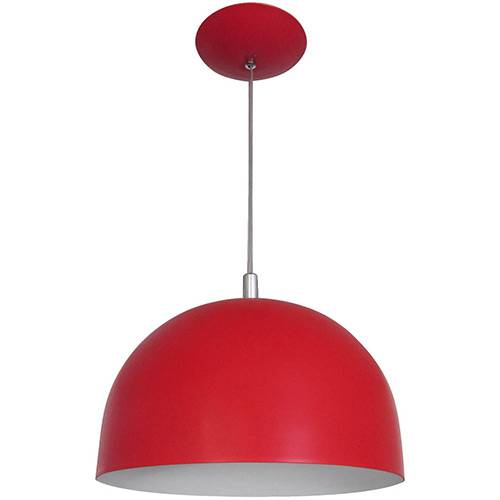 Tamanhos, Medidas e Dimensões do produto Pendente Color Dome em Alumínio Vermelho - Attena