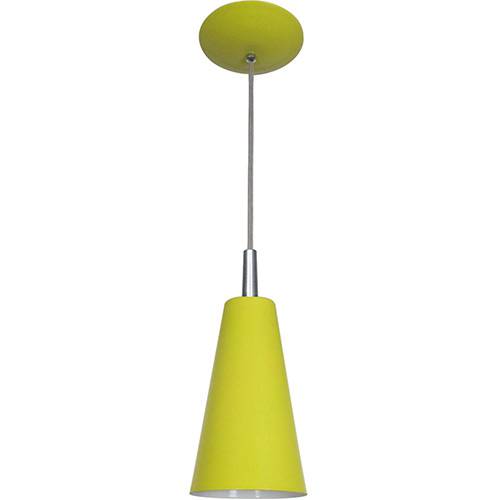 Tamanhos, Medidas e Dimensões do produto Pendente Cone Mini Tóquio em Alumínio Amarelo - Attena