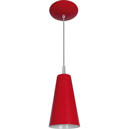 Tamanhos, Medidas e Dimensões do produto Pendente Cone Mini Tóquio em Alumínio Vermelho - Attena