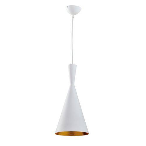 Tamanhos, Medidas e Dimensões do produto Pendente de Aluminio Oxford Tall 1 Lâmpada Branco/Dourado