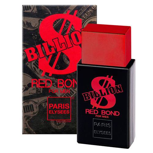 Tamanhos, Medidas e Dimensões do produto Perfume Billion Red Bond Masculino EDT 100 Ml - Paris Elysees