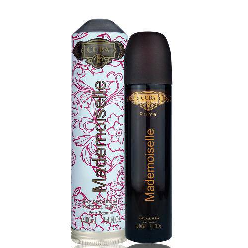 Tamanhos, Medidas e Dimensões do produto Perfume Cuba Mademoiselle Edp Feminino Prime 100ml Lançamento