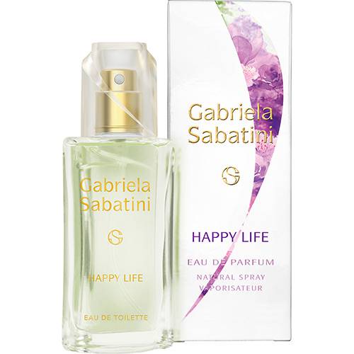 Tamanhos, Medidas e Dimensões do produto Perfume Happy Life Gabriela Sabatini Feminino Eau de Toilette 60ml