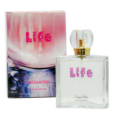 Tamanhos, Medidas e Dimensões do produto Perfume Life - Lacqua Paris - 100ml Feminino Eau de Parfum - Referência Olfativa La Vie Est Belle