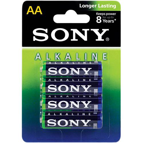 Tamanhos, Medidas e Dimensões do produto Pilha Alcalina Aa Sony com 4 Unidade