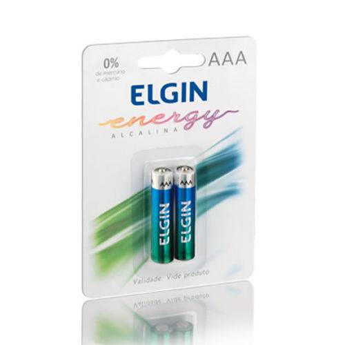 Tamanhos, Medidas e Dimensões do produto Pilha Alcalina AAA Blister C/2 Peças - Elgin