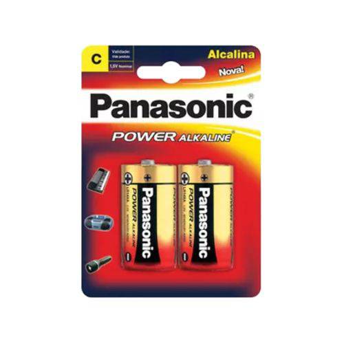 Tamanhos, Medidas e Dimensões do produto Pilha Alcalina Media C Panasonic 6 Cartelas com 2 Unidades