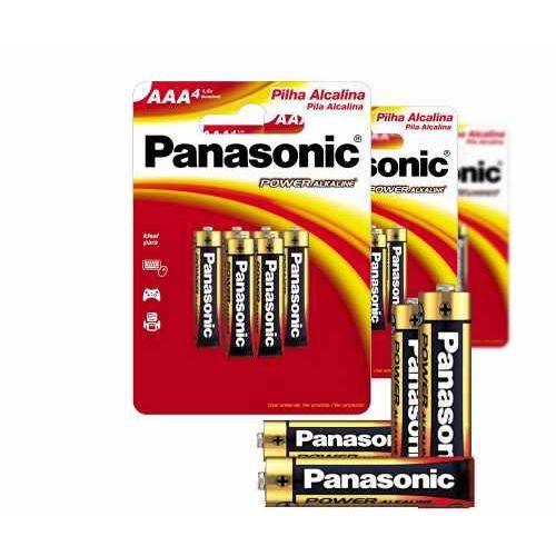 Tamanhos, Medidas e Dimensões do produto Pilha Alcalina Palito Aaa Panasonic 10 Cartela com 6 Unidades