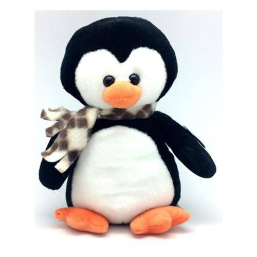 Tamanhos, Medidas e Dimensões do produto Pinguim de Pelúcia com Cachecol - 24 Cm