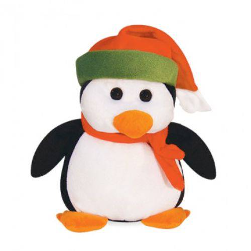 Tamanhos, Medidas e Dimensões do produto Pinguim de Pelúcia com Gorro 27 Cm