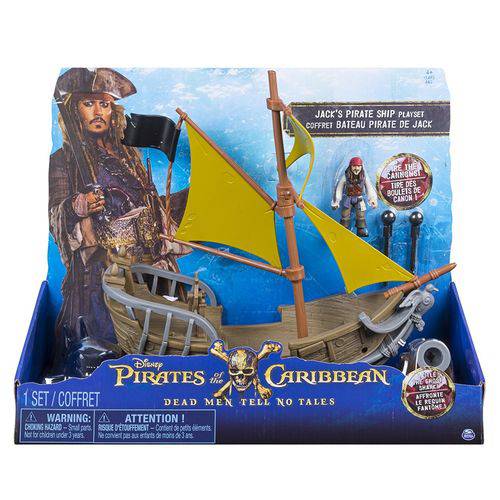 Tamanhos, Medidas e Dimensões do produto Piratas do Caribe Playset Navio Jack Sparrow