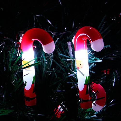 Tamanhos, Medidas e Dimensões do produto Pisca Musical 10 Lâmpadas LED em Forma de Bengala - Christmas Traditions