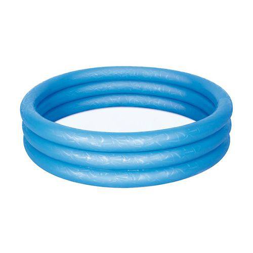 Tamanhos, Medidas e Dimensões do produto Piscina Infantil Inflável 140 Litros 3 Anéis Azul Menino 122x25cm - Art Brink