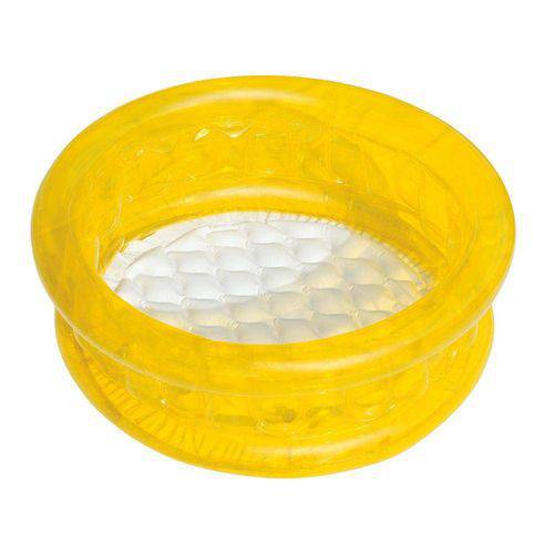 Tamanhos, Medidas e Dimensões do produto Piscina Inflável Piso Puff Amarelo 26 Litros - Bel Lazer