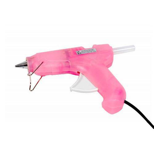 Tamanhos, Medidas e Dimensões do produto Pistola para Cola Quente Rosa G-250 Rhamos e Brito - Bivolt 110-240 V