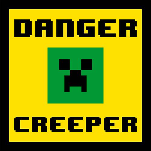 Tamanhos, Medidas e Dimensões do produto Placa Danger Creeper