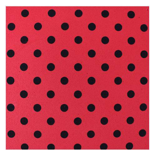 Tamanhos, Medidas e Dimensões do produto Placa de Eva Estampado Make 40 X 60 Cm - 9781 Poá Vermelho e Preto