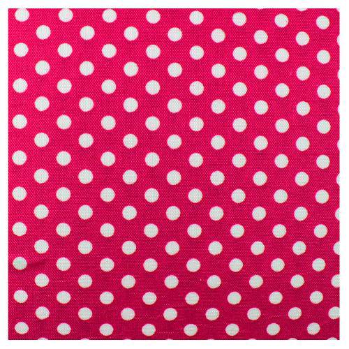 Tamanhos, Medidas e Dimensões do produto Placa de Eva Tecido Make 40 X 60 Cm - 9802 Poá Rosa e Branco