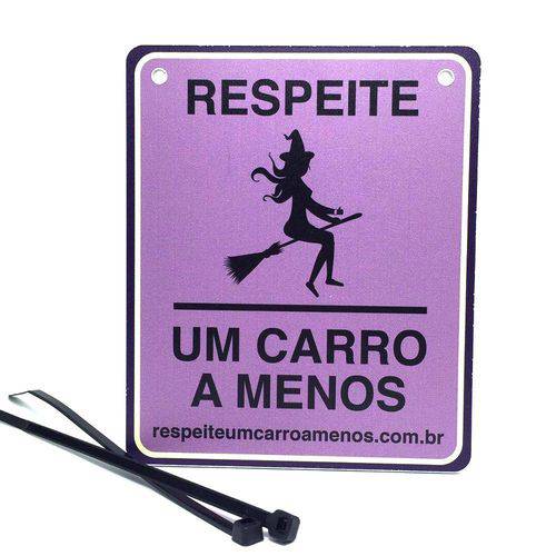 Tamanhos, Medidas e Dimensões do produto Placa de Sinalização "Halloween"Para Bicicleta