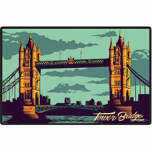 Tamanhos, Medidas e Dimensões do produto Placa Decorativa 5039 Tower Bridge - At.home