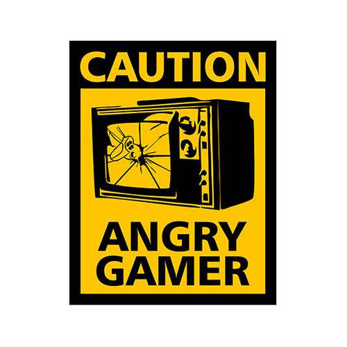Tamanhos, Medidas e Dimensões do produto Placa Decorativa - Angry Gamer - Legião Nerd