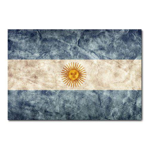 Tamanhos, Medidas e Dimensões do produto Placa Decorativa - Bandeira Argentina - 0310plmk