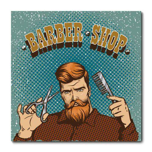 Tamanhos, Medidas e Dimensões do produto Placa Decorativa - Barber Shop - Barbearia - 0665plmk