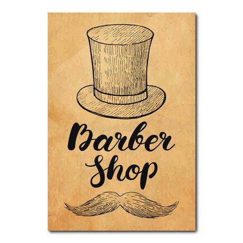 Tamanhos, Medidas e Dimensões do produto Placa Decorativa - Barber Shop - Barbearia - 0666plmk