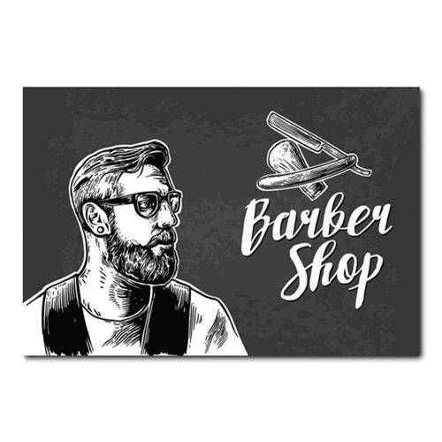 Tamanhos, Medidas e Dimensões do produto Placa Decorativa - Barber Shop - Barbearia - 0691plmk