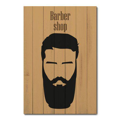 Tamanhos, Medidas e Dimensões do produto Placa Decorativa - Barber Shop - Barbearia - 0866plmk