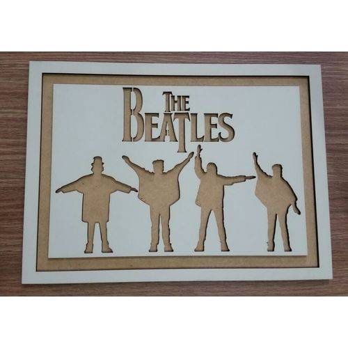 Tamanhos, Medidas e Dimensões do produto Placa Decorativa Beatles 2 Tamanho 28,8 X 21 Cm