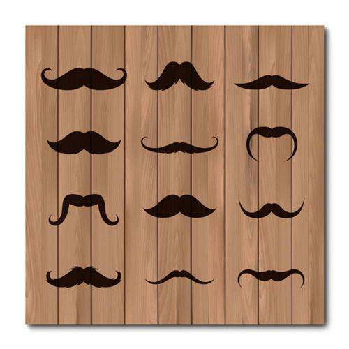 Tamanhos, Medidas e Dimensões do produto Placa Decorativa - Bigode - 0824plmk