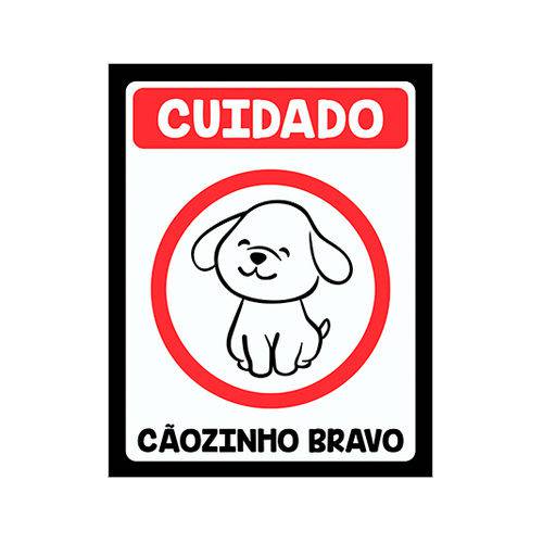 Tamanhos, Medidas e Dimensões do produto Placa Decorativa - Cãozinho Bravo (v2) - Legião Nerd